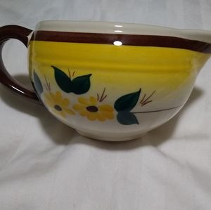 Vintage Vernon kilns brown eyed susan gravy boat made in USA. NICE CONDITION